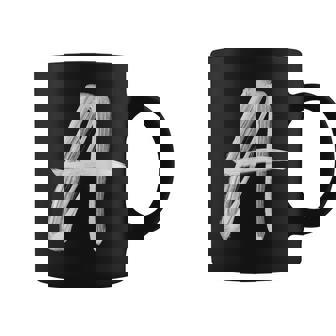 Letra A Inicial Nombre Monograma Letra Mayúscula Taza de café - Regaloses