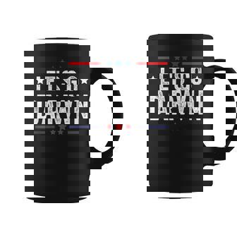 Let's Go Darwin Divertido Sarcástico Taza de café - Regaloses