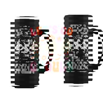 Let's Go Ghouls Ghost Cowgirls Groovy Halloween Party Coffee Mug - Monsterry