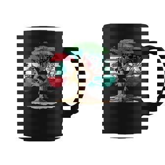 Líbano Palestina Bandera Libanesa Palestina Unidos Taza de café - Regaloses