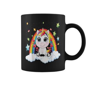 Licorne Arc-En-Ciel Étoile Nuages Cœurs Tasse - Cadeauxyz