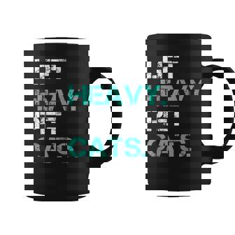 Lift Heavy Pet Cats For Powerlifters Tank Top Graphic Print Coffee Mug - Monsterry