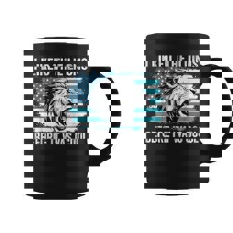 I Liked The Lions Before It Was Cool Lion In America Flag Coffee Mug - Thegiftio UK