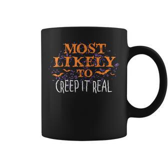 Most Likely To Halloween Creep It Real Matching Coffee Mug - Monsterry