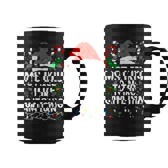 Most Likely To Take Santa Fishing Christmas Coffee Mug | Seseable UK