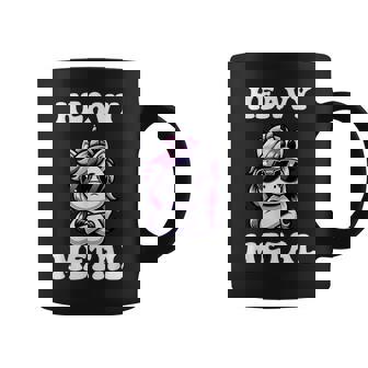 Lindo Unicornio Kawaii Heavy Metal Niños Niñas Taza de café - Regaloses