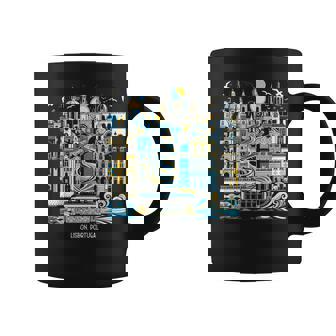 Lisbon Portugal Landscape Skyline International Travel Coffee Mug | Seseable UK