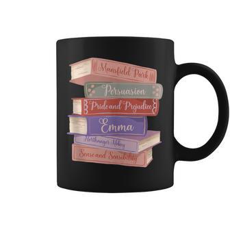 Literatura Austen Novelas Románticas Literatura Literaria Jane Austen Sin Mangas Taza de café - Regaloses