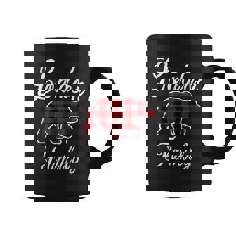 London Family Bear Red Plaid Christmas Pajama Women Coffee Mug - Monsterry