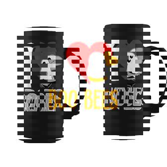 I Love Boo Bees Heart Cute Ghost Matching Couples Halloween Coffee Mug - Monsterry