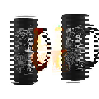 Love Bernedoodle Dog Paw Heart Pumpkin Lover Halloween Coffee Mug - Monsterry
