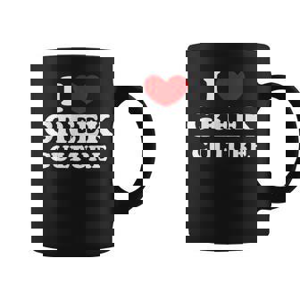 I Love Greek Culture I Heart The Greek Culture Coffee Mug - Monsterry