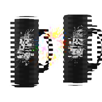 I Love Vbs 2024 Crew Vacation Bible School Paint Splatter Coffee Mug - Monsterry