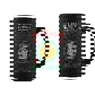 A Lovely Cheese Pizza Matching Family Pizza Ugly Christmas Coffee Mug - Monsterry