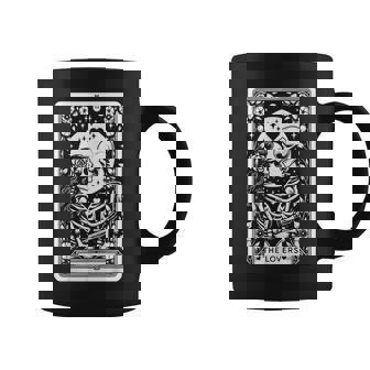 The Lovers Tarot Cards Skeleton Tarot Card Coffee Mug - Monsterry
