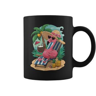 Lustiger Tropischer Rosa Flamingo Hawaii-Sommerparty Tassen - Geschenkecke