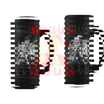 Maga La La La Donald Trump Potus 47 Ugly Christmas Sweater Coffee Mug | Mazezy