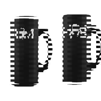 Maine Home Love US State Pride Outline Silhouette Coffee Mug - Monsterry