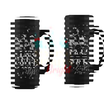 Making Spirits Bright Christmas Haunted Ghosts Graphic Print Coffee Mug - Monsterry