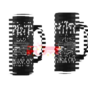 Mama Of The Birthday Boy Fire Truck Firefighter Family Party Coffee Mug - Thegiftio UK
