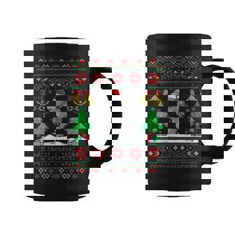 Mana Wearing Santa Hat Christmas Lights Mana Xmas Coffee Mug - Monsterry