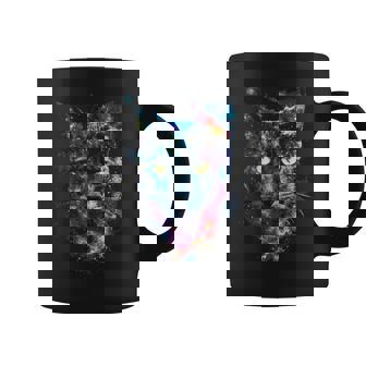 Mandala Cat Cosmic Energy Galaxy Galaxy Cat Coffee Mug - Monsterry