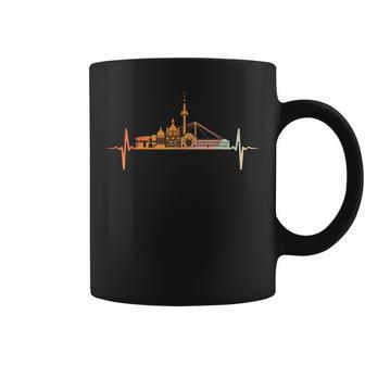 Mannheim Skyline Heartbeat Retrointage Style Tassen - Geschenkecke