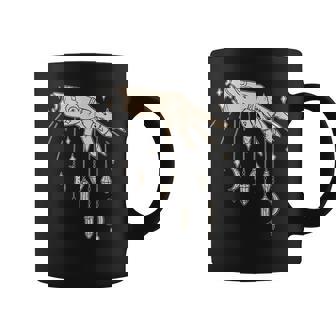 Mano Y Cristales Astronomía Mística Luna Tatuaje Cuello Taza de café - Regaloses