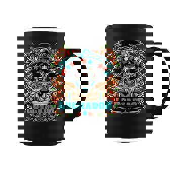 Masque De Lutte Rétro Luchador Floral Cinco De Mayo Tasse - Cadeauxyz