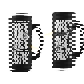 Meat Meat Gravy Gravy Boat And Sunday Dinner Graphic Print Coffee Mug - Monsterry