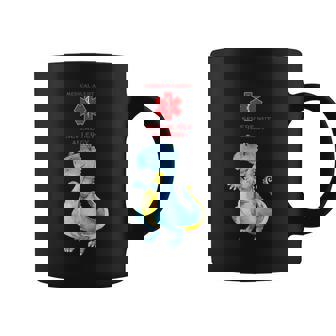 Medical Alert Severe Nut Allergy Awareness With Dragon Graphic Print Coffee Mug - Monsterry