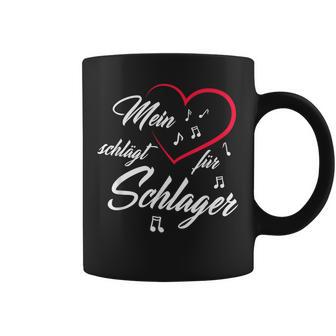 Mein Herz Schlag Für Schlager Musik Schlagfan Tassen - Geschenkecke