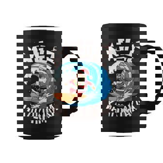 Mele Kalikimaka Surfing Santa Xmas Coffee Mug | Mazezy