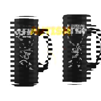 Meme Esqueleto Autismo Sin Mangas Taza de café - Regaloses