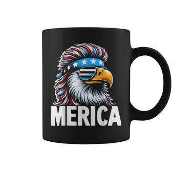 Merica Eagle Mullet Sunglasses Usa American Flag 4Th Of July Coffee Mug - Monsterry CA
