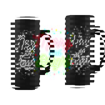 Merry And Bright Christmas Lights Family Pajama Xmas Holiday Coffee Mug - Thegiftio