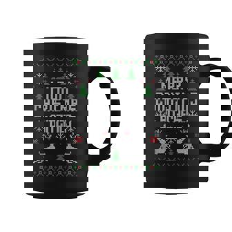 Merry Christmas Bitches Reindeer Ugly Christmas Coffee Mug - Monsterry
