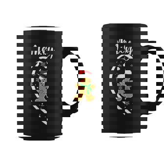 Merry Christmas Gingerbread Couple Christmas Pajama Matching Coffee Mug - Thegiftio UK
