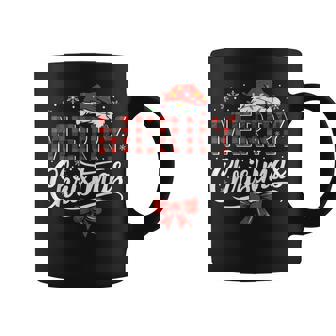 Merry Christmas Lights Santa Hat Xmas Family Coffee Mug - Thegiftio
