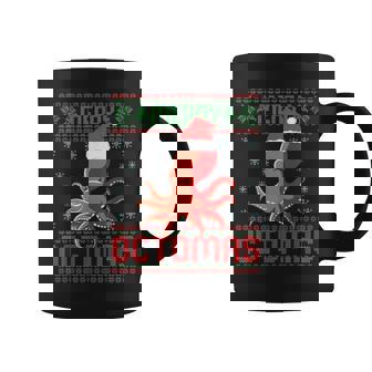 Merry Octomas Octopus Ugly Christmas Sweater Sea Fish Coffee Mug - Thegiftio UK