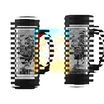 Mexican El Gallo Bingo Card Game Traditional Rooster Card Coffee Mug | Mazezy