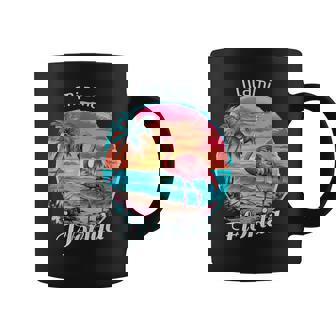 Miami Florida Beach Flamingo Tropical Souvenir Coffee Mug - Monsterry