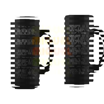Miguel Corazón Amor Estilo GrungeVintage Negro Miguel Taza de café - Regaloses