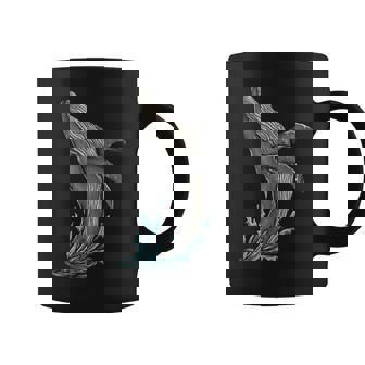 Minimalist Humpback Whale Breach Whale Watching Coffee Mug | Seseable UK