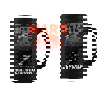 Misión Marte Planeta Rojo Nave Espacial Espacio Exploración Taza de café - Regaloses