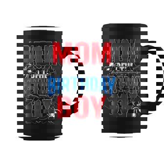 Mom Of The Birthday Boy Matching Family Spider Web Coffee Mug | Seseable UK