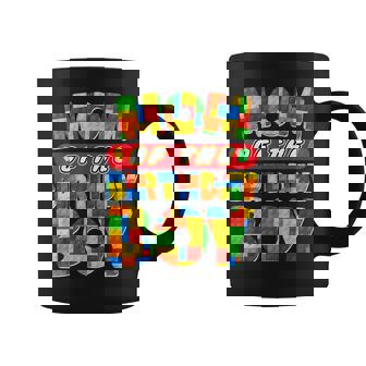 Mom And Dad Birthday Boy Building Bricks Family Party Decor Coffee Mug - Thegiftio UK