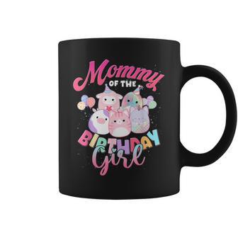 Mommy Of The Birthday Girl Cute Squish Squad Mallow Family Coffee Mug | Seseable UK