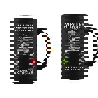 Mon Partenaire Appelle Et Je Dois Aller À Lunité K-9 Thin Blue Line Tasse - Cadeauxyz