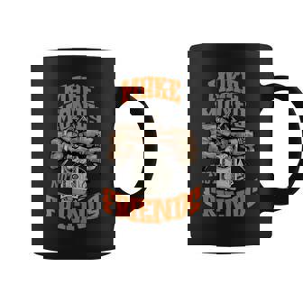 Make Money Not Friends Olive Army Solar Orange Color Match Coffee Mug | Seseable UK